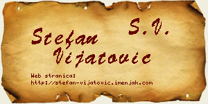 Stefan Vijatović vizit kartica